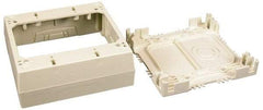 Wiremold - 4-3/4 Inch Long x 4-7/8 Inch Wide x 2-3/4 Inch High, Rectangular Raceway Box - Ivory, For Use with Wiremold 2300 Series Raceways - Makers Industrial Supply