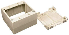 Wiremold - 4-3/4 Inch Long x 4-7/8 Inch Wide x 1-3/4 Inch High, Rectangular Raceway Box - Ivory, For Use with Wiremold 2300 Series Raceways - Makers Industrial Supply