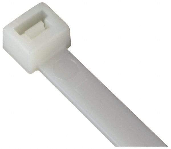 Thomas & Betts - 18" Long Natural (Color) Nylon Standard Cable Tie - 120 Lb Tensile Strength, 1.91mm Thick - Makers Industrial Supply