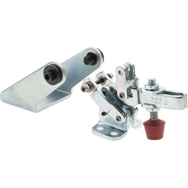 De-Sta-Co - 200 Lb Inner Hold Capacity, Horiz Mount, Air Power Hold-Down Toggle Clamp - 1/8 NPT Port, 34 Max psi, 102° Bar Opening, 26.92mm Height Under Bar - Makers Industrial Supply