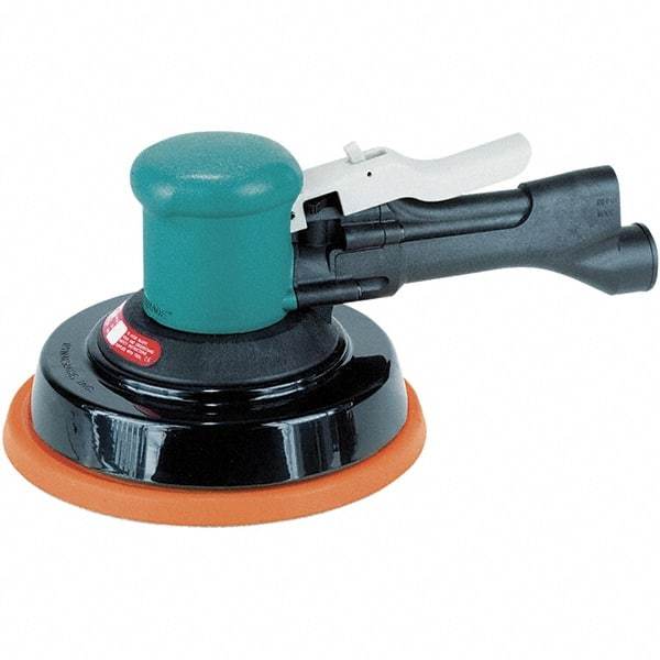 Dynabrade - 10,000 OPM, 23 CFM Air Consumption, Palm Air Orbital Sander - Round Pad, 1/4 NPT Inlet - Makers Industrial Supply