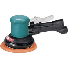 Dynabrade - 12,000 OPM, 23 CFM Air Consumption, Palm Air Orbital Sander - Round Pad, 1/4 NPT Inlet - Makers Industrial Supply