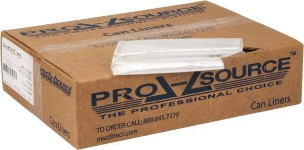 PRO-SOURCE - 0.31 mil Thick, Household/Office Trash Bags - 24" Wide x 24" High, Clear - Makers Industrial Supply