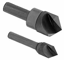 Hertel - 1-1/2" Head Diam, 3/4" Shank Diam, 1 Flute 120° High Speed Steel Countersink - Makers Industrial Supply