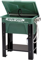 Simple Green - Free Standing Water-Based Parts Washer - 30 Gal Max Operating Capacity, Plastic Tank, 39" High x 35" Long x 24" Wide, 110 Input Volts - Makers Industrial Supply