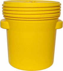 Eagle - 20 Gallon Closure Capacity, Screw On Closure, Yellow Lab Pack - 5 Gallon Container, Polyethylene, 125 Lb. Capacity, UN 1H2/X57/S Listing - Makers Industrial Supply