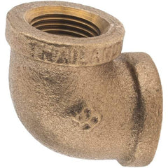 Merit Brass - Class 125, 3/8" Internal Pipe, Brass 90° Street Elbow - FBSPT x FBSPT - Makers Industrial Supply