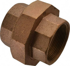 Merit Brass - Class 125, 2" Internal Pipe, Brass Union - FBSPT x FBSPT - Makers Industrial Supply