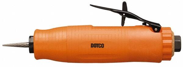 Dotco - 1/4" Collet, Straight Handle, Air Straight Die Grinder - 20,000 RPM, Front Exhaust, 30 CFM, 0.6 hp, 90 psi, 1/4" Inlet - Makers Industrial Supply