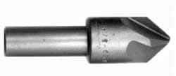 Hertel - 3/4" Head Diam, 1/2" Shank Diam, 4 Flute 100° High Speed Steel Countersink - 2-11/16" OAL, Straight Shank - Makers Industrial Supply