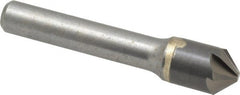 Made in USA - 1/2" Head Diam, 3/8" Shank Diam, 6 Flute 90° Solid Carbide Countersink - Makers Industrial Supply