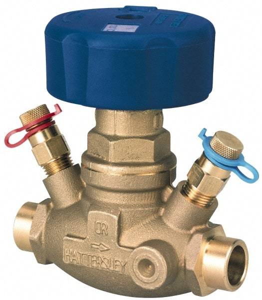 NIBCO - 1" Pipe, Threaded End Connections, Straight Calibrated Balance Valve - 120mm Long, 107mm High, 240 Max psi, Brass Body - Makers Industrial Supply