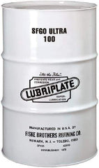 Lubriplate - 55 Gal Drum, ISO 100, SAE 40, Air Compressor Oil - 7°F to 385°, 556 Viscosity (SUS) at 100°F, 77 Viscosity (SUS) at 210°F - Makers Industrial Supply