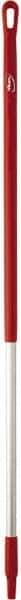 Vikan - 51 x 1-1/4" Aluminum Squeegee Handle - European Threaded Connection, Red - Makers Industrial Supply