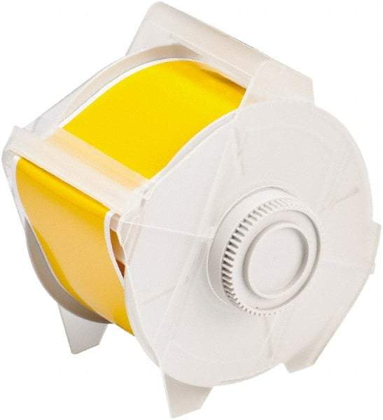 Brady - 2-1/4" Wide x 1,200" Long, Yellow Vinyl Tape - For Globalmark Industrial Labeling System - Makers Industrial Supply