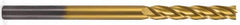 Atrax - 1", 3" LOC, 1" Shank Diam, 6" OAL, 4 Flute, Solid Carbide Square End Mill - Single End, TiN Finish, Spiral Flute, 30° Helix, Centercutting, Right Hand Cut, Right Hand Flute - Makers Industrial Supply