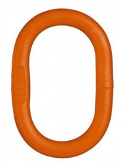 Pewag - G100 Grade Orange Alloy Steel Oblong Master Link - 1-1/2" Diameter, 61,100 Lb Load Limit - Makers Industrial Supply