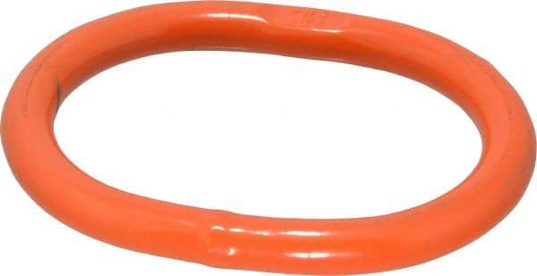 Pewag - G100 Grade Orange Alloy Steel Oblong Master Link - 3/8" Diameter, 3,800 Lb Load Limit - Makers Industrial Supply