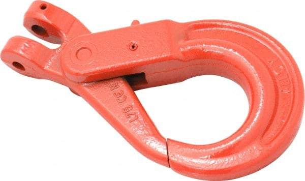 Pewag - 3/8 Inch Chain Diameter, Grade 80 Clevis Hook - 7,100 Lbs. Load Capacity, 15/32 Inch Inside Diameter, 15/32 Inch Pin Diameter, 1-31/32 Inch Hook Throat, 1-49/64 Inch Hook Width - Makers Industrial Supply