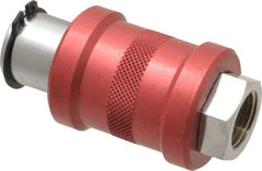 Legris - 3/8" Pipe, FNPT x FNPT, Nickel Plated Brass Standard Slide Valve - 230 Max psi, Anodized Aluminum Sleeve - Makers Industrial Supply