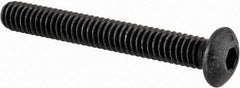 Value Collection - #5-40 UNC Hex Socket Drive, Button Screw - Alloy Steel, Black Oxide Finish, Fully Threaded, 1" Length Under Head - Makers Industrial Supply