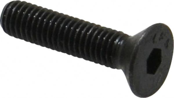 Value Collection - #10-32 UNF Hex Socket Drive, 82° Flat Screw - Alloy Steel, Black Oxide Finish, Fully Threaded, 7/8" OAL - Makers Industrial Supply