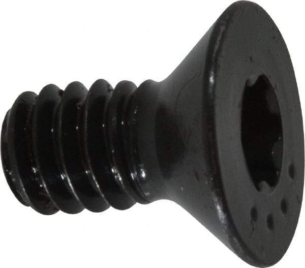 Camcar - 1/4-20 UNC Torx Plus Drive, 82° Flat Screw - Alloy Steel, Black Oxide Finish, Fully Threaded, 1/2" OAL - Makers Industrial Supply