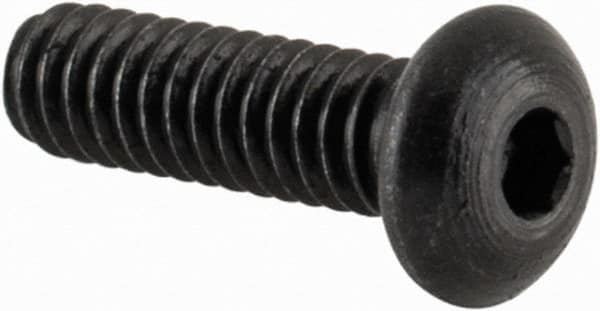 Value Collection - #2-56 UNC Hex Socket Drive, Button Screw - Alloy Steel, Black Oxide Finish, Fully Threaded, 5/16" Length Under Head - Makers Industrial Supply