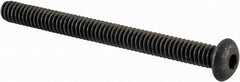 Value Collection - #2-56 UNC Hex Socket Drive, Button Screw - Alloy Steel, Black Oxide Finish, Fully Threaded, 1" Length Under Head - Makers Industrial Supply