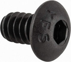 Value Collection - #10-24 UNC Hex Socket Drive, Button Screw - Alloy Steel, Black Oxide Finish, Fully Threaded, 5/16" Length Under Head - Makers Industrial Supply