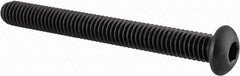 Value Collection - 5/16-18 UNC Hex Socket Drive, Button Screw - Alloy Steel, Black Oxide Finish, Fully Threaded, 3" Length Under Head - Makers Industrial Supply