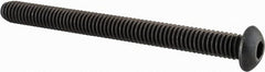 Value Collection - 5/16-18 UNC Hex Socket Drive, Button Screw - Alloy Steel, Black Oxide Finish, Fully Threaded, 3-1/2" Length Under Head - Makers Industrial Supply