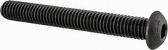 Value Collection - 3/8-16 UNC Hex Socket Drive, Button Screw - Alloy Steel, Black Oxide Finish, Fully Threaded, 3" Length Under Head - Makers Industrial Supply