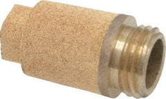 Legris - 1/4 BSPP, 24.5mm OAL, Muffler - 175 Max psi, 6 CFM, 85 Decibel Rating, Bronze - Makers Industrial Supply