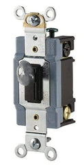 Cooper Wiring Devices - 3 Pole, 120 to 277 VAC, 15 Amp, Industrial Grade, Toggle, Wall and Dimmer Light Switch - 1.31 Inch Wide x 3.28 Inch High - Makers Industrial Supply