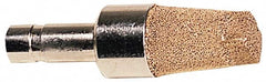 Legris - Plug In, 48mm OAL, Muffler - 175 Max psi, 6 CFM, 85 Decibel Rating, Sintered Bronze - Makers Industrial Supply