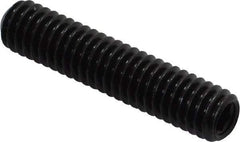 Made in USA - 5/16-18 UNC, 1-1/2" Length Under Head, Cup Point Set Screw - Grade 8 Alloy Steel, 5/32" Key - Makers Industrial Supply