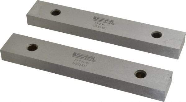 SPI - 6" Long x 1" High x 1/2" Thick, Steel Parallel - 0.0003" & 0.002" Parallelism, Sold as Matched Pair - Makers Industrial Supply