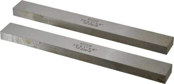 SPI - 9" Long x 1" High x 1/2" Thick, Steel Parallel - 0.0003" & 0.002" Parallelism, Sold as Matched Pair - Makers Industrial Supply