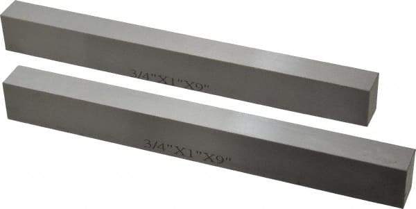 SPI - 9" Long x 1" High x 3/4" Thick, Steel Parallel - 0.0003" & 0.002" Parallelism, Sold as Matched Pair - Makers Industrial Supply