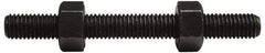 Value Collection - 1-8, 4" Long, Uncoated, Steel, Fully Threaded Stud with Nut - Grade B7, 1" Screw, 7B Class of Fit - Makers Industrial Supply