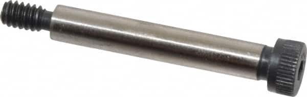 Made in USA - 1/4" Shoulder Diam x 1-1/2" Shoulder Length, #10-24 UNC, Hex Socket Shoulder Screw - 8 Alloy Steel, 0.357 to 3/8" Head Diam - Makers Industrial Supply