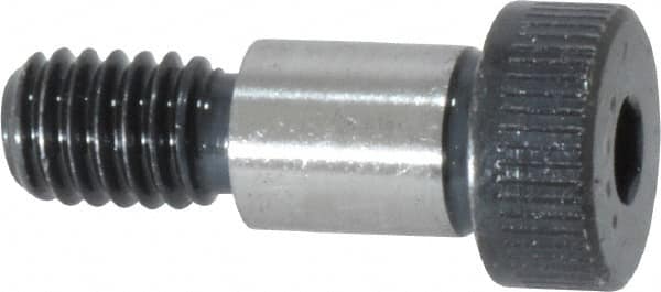 Made in USA - 3/8" Shoulder Diam x 1/2" Shoulder Length, 5/16-18 UNC, Hex Socket Shoulder Screw - 8 Alloy Steel, 0.543 to 0.562" Head Diam - Makers Industrial Supply