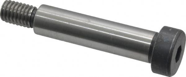 Made in USA - 1/2" Shoulder Diam x 2" Shoulder Length, 3/8-16 UNC, Hex Socket Shoulder Screw - 8 Alloy Steel, 0.729 to 3/4" Head Diam - Makers Industrial Supply