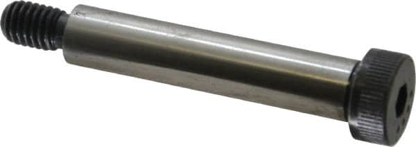 Made in USA - 1/2" Shoulder Diam x 2-1/2" Shoulder Length, 3/8-16 UNC, Hex Socket Shoulder Screw - 8 Alloy Steel, 0.729 to 3/4" Head Diam - Makers Industrial Supply