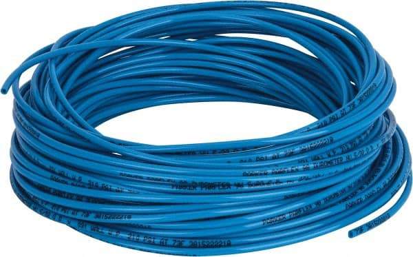 Parker - 3/32" ID x 5/32" OD, 1/32" Wall Thickness, 100' Long, Polyurethane Tube - Blue, 210 Max psi, Shore A 98 Hardness, -40 to 180°F - Makers Industrial Supply