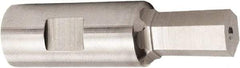 Hassay-Savage - 8mm Hexagon Rotary Broach - 1/2" Depth of Cut, 1/2" Shank - Makers Industrial Supply