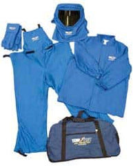 Size M, 3 HRC, 9 oz Arc Flash Clothing Kit 35 cal per Sq cm, Hard Cap & Hood Protection, 35″ Coat & Bib Overalls, Includes Gear Bag