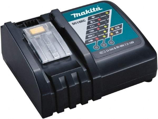 Makita - 14.4 to 18 Volt, 1 Battery Lithium-Ion Power Tool Charger - 30 min to Charge - Makers Industrial Supply