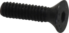 Made in USA - #5-40 UNC Hex Socket Drive, 82° Flat Screw - Alloy Steel, Black Oxide Finish, Fully Threaded, 1/2" OAL - Makers Industrial Supply